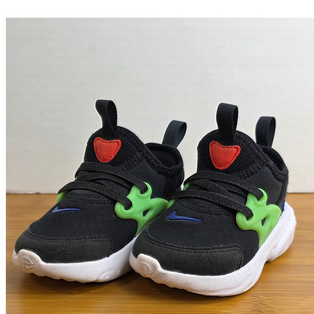 Nike RT Presto Extreme Toddler Shoes Black Green BQ4004-006 5C